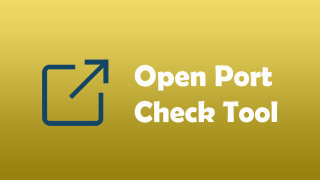 Open Port Check Tool