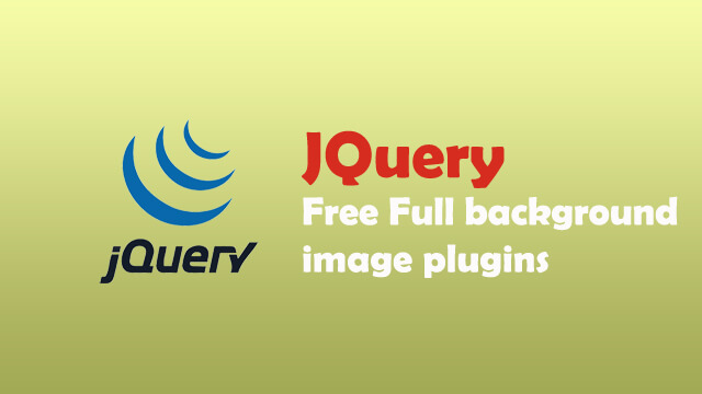 Free jquery full background image plugin