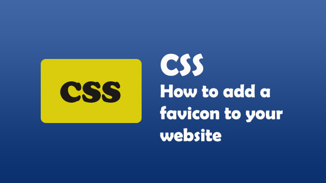 How to add a favicon to your website?