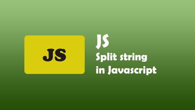 How to split string in Javascript?