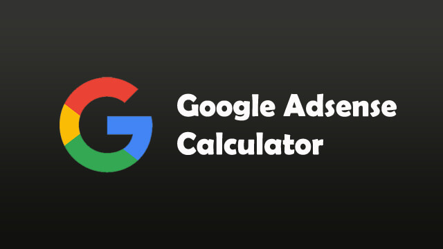 Google Adsense Calculator