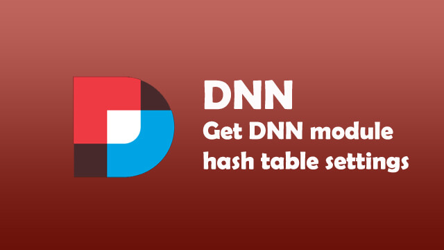 How to get module setting hash table outside from DNN Module setting?
