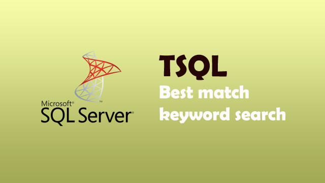 How to order the SQL query result by best match keyword search?
