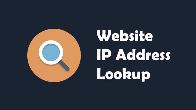 Website IP Address Lookup