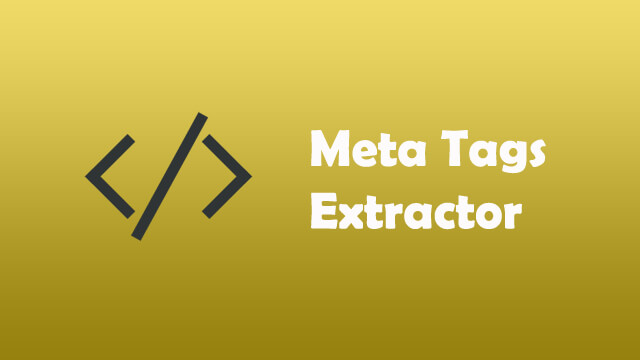 Meta Tags Extractor