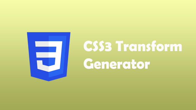 CSS3 Transform Generator