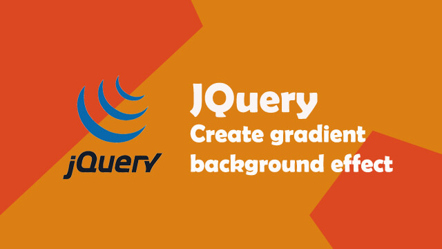 Create black gradient background effect with sliding option with JQuery using mouseover and mouseout effect.