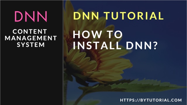 DNN Video Tutorial for Beginners - How to install DNN CMS on IIS windows 10