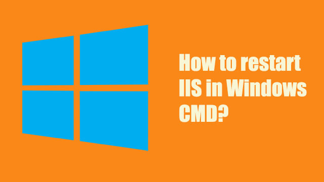 How to restart IIS in cmd?