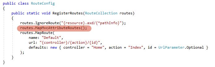Start spænding I stor skala How to enable attribute routing in C# MVC?